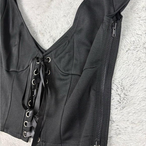 NEW Dolls Kill Widow Wicked Love Affair Corset Top Women S Goth Punk Emo Punk - Picture 2 of 9